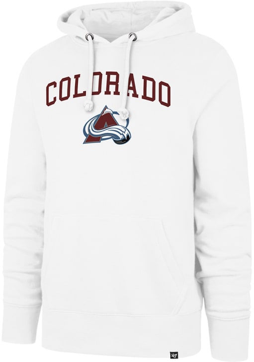 47 Colorado Avalanche Mens White Arch Game Headline Hoodie - 891356891