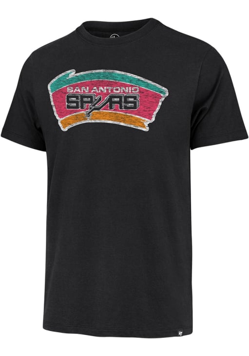 47 San Antonio Spurs BLACK Premier Short Sleeve Fashion T Shirt