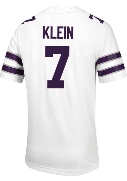 Collin Klein K-State Wildcats White Name And Number Jersey - 92182346