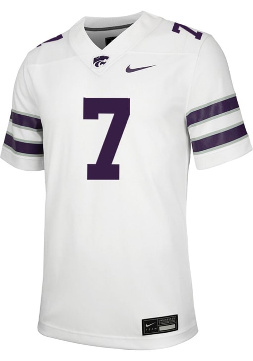 Collin Klein Mens White K-State Wildcats Name And Number Football