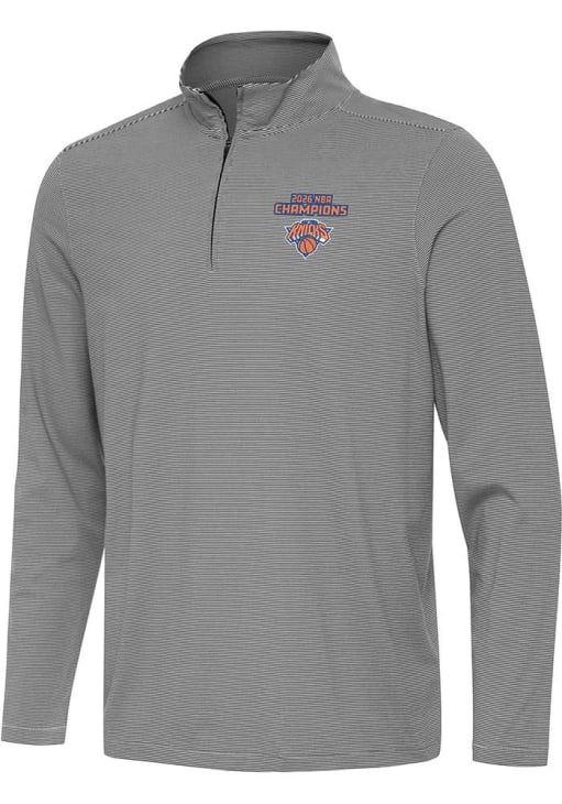 Antigua New York Knicks Mens BLACK 2026 NBA Champion Twine