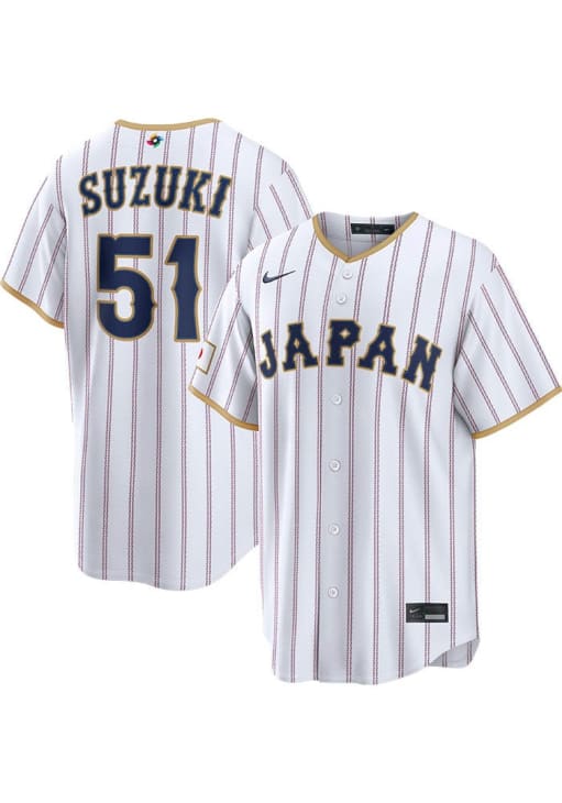 Seiya Suzuki Japan Mens White World Baseball Classic Limited