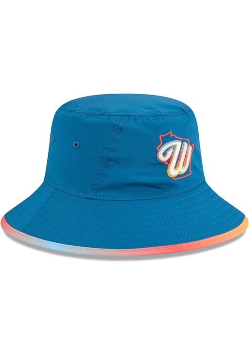 New Era Milwaukee Brewers BLUE City Connect Stretch Bucket Hat