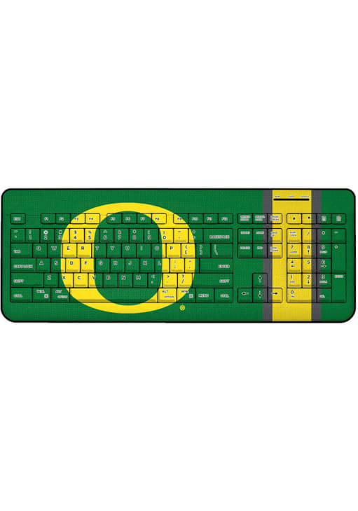 Oregon Keyboard Oregon Ducks GREEN Stripe Wireless USB Keyboard - 9340056