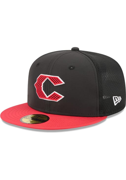 Cincinnati Reds Mens City Connect Batting Practice 59FIFTY BLACK