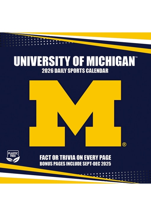 Michigan Wolverines 2026 Boxed Daily Calendar