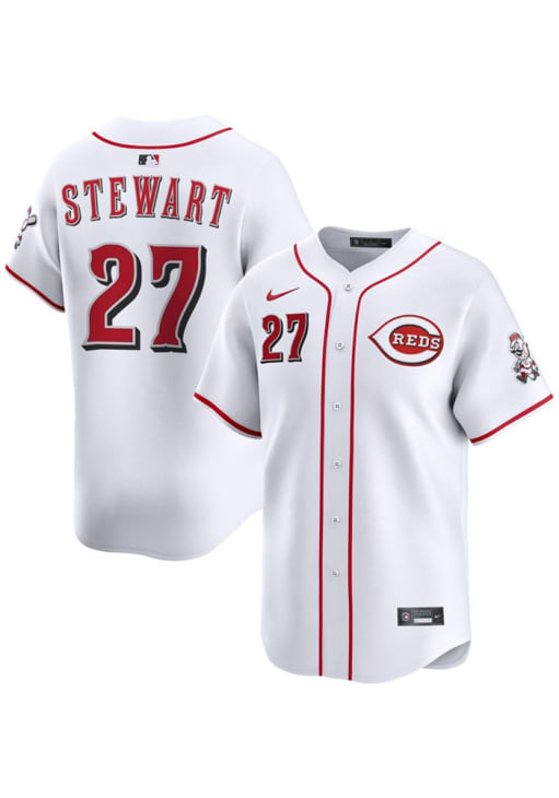 Sal Stewart Cincinnati Reds Mens White Home Limited Baseball
