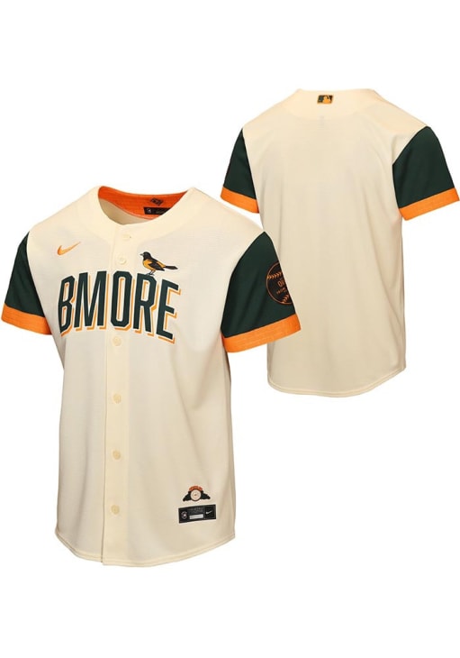 【1点限定出品】オリオールズ City Connect レプリカユニホーム M Baltimore Orioles Youth CREAM City Connect Home Run Blank Baseball