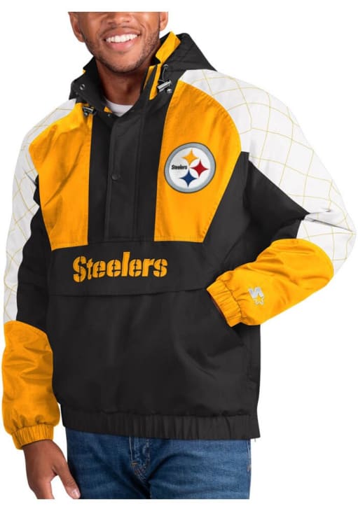 スターター steelers ジャケット Pittsburgh Steelers Starter Heavyweight Varsity Satin Jacket