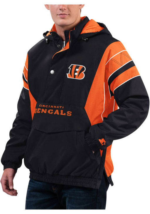 Starter Cincinnati Bengals Mens Home Team BLACK Pullover Jackets