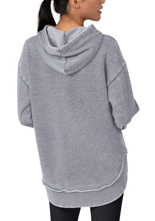 Philadelphia Phillies Womens GREY Burnout Hoodie - 9435849