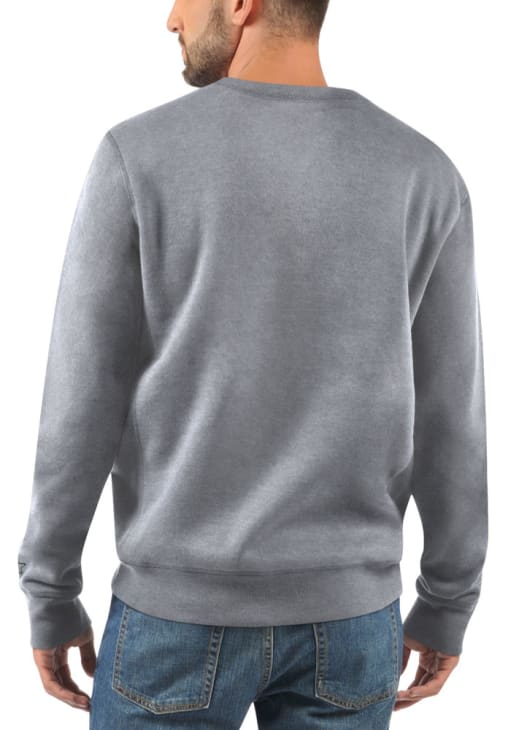 Starter Green Bay Packers Mens GREY Sport Drop Crew Sweatshirt