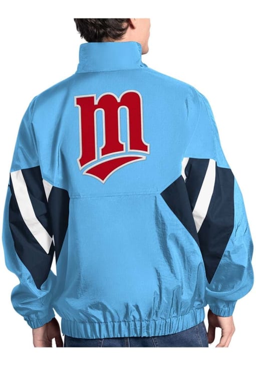 Starter Minnesota Twins Mens Chief LIGHT BLUE Pullover Jackets