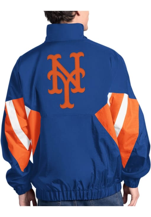 Starter New York Mets Mens Chief BLACK Pullover Jackets - 9437496
