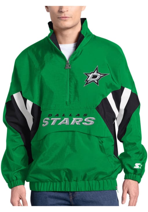 Starter STARS XL ウォームアップウェア Starter Dallas Stars Mens Chief BLACK Pullover Jackets - 9438039