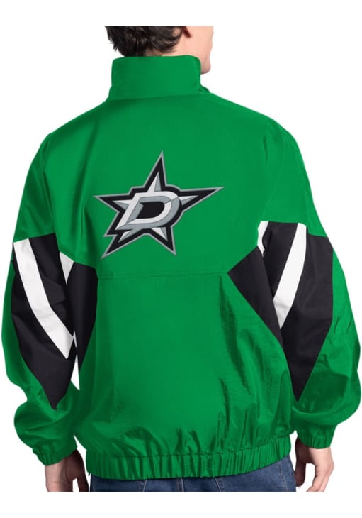 X-Star フード付きジャケット ブラック/グリーンM*1 L*2 Starter Dallas Stars Mens Chief BLACK Pullover Jackets - 9438039