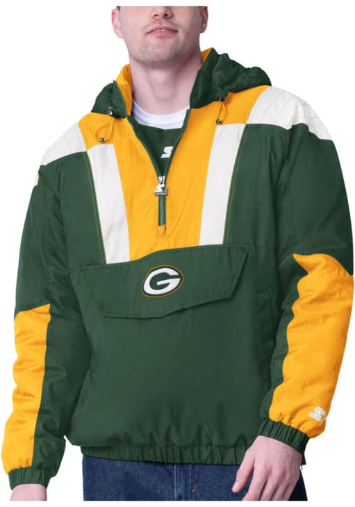 Starter Green Bay Packers Mens Charger GREEN Pullover Jackets