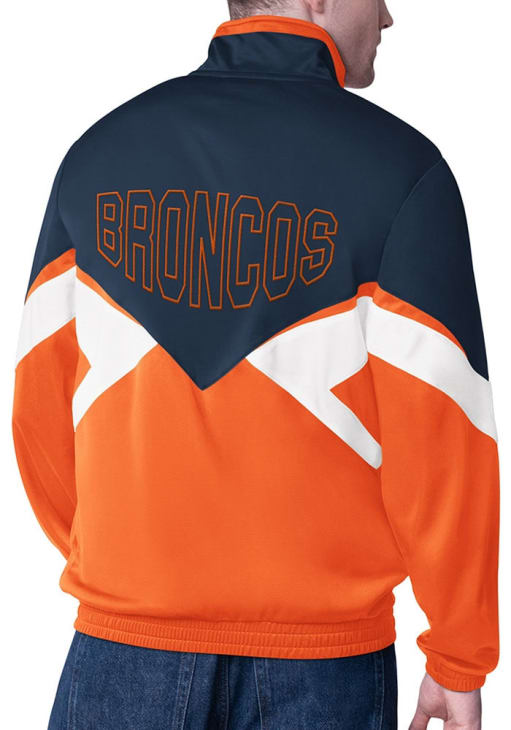 Starter Denver Broncos Mens ROYAL Rush Track Jacket - 9438330