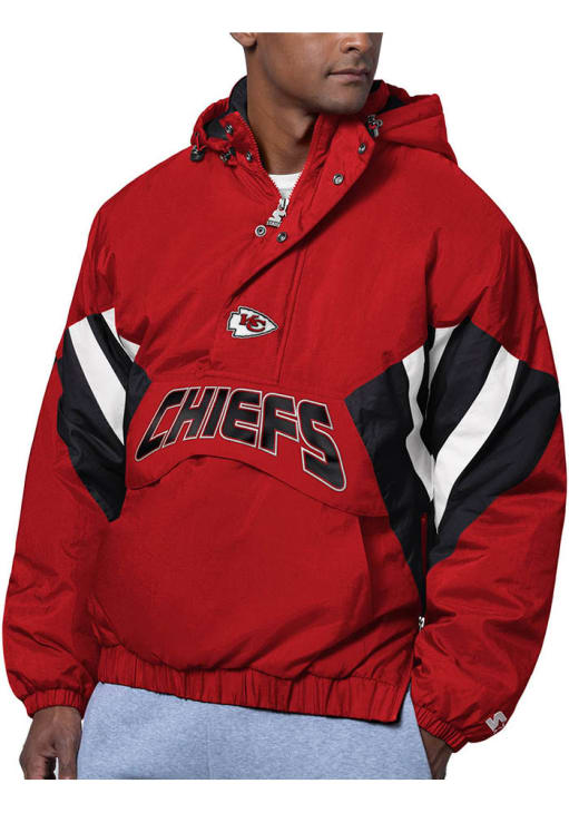 Starter Kansas City Chiefs Mens The Line Up Red Pullover Jackets