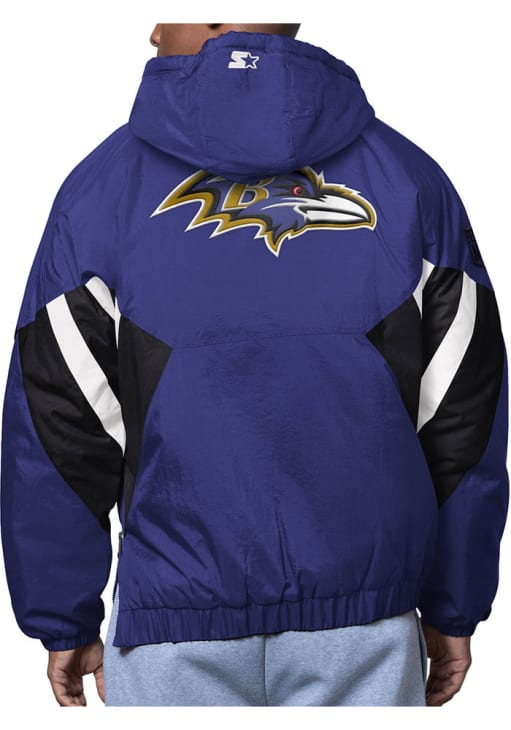 【90S】STARTER PROLINE プルオーバー Ravens Starter Baltimore Ravens Mens The Line Up PURPLE Pullover Jackets