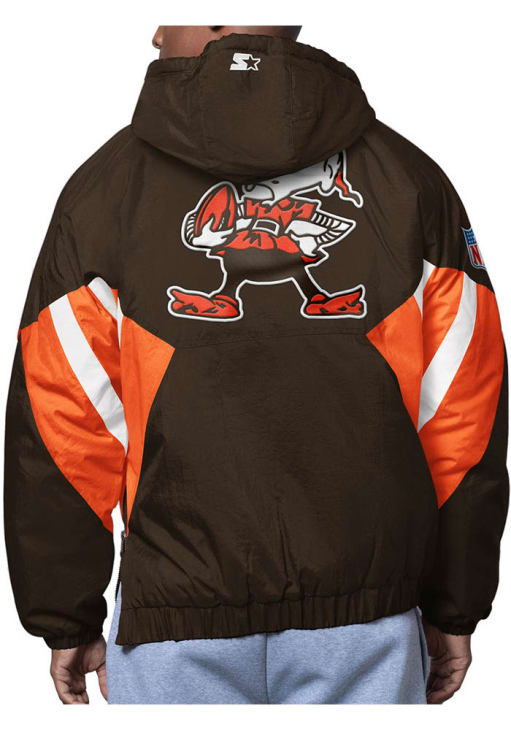 Starter Cleveland Browns Mens Retro The Line Up BROWN Pullover