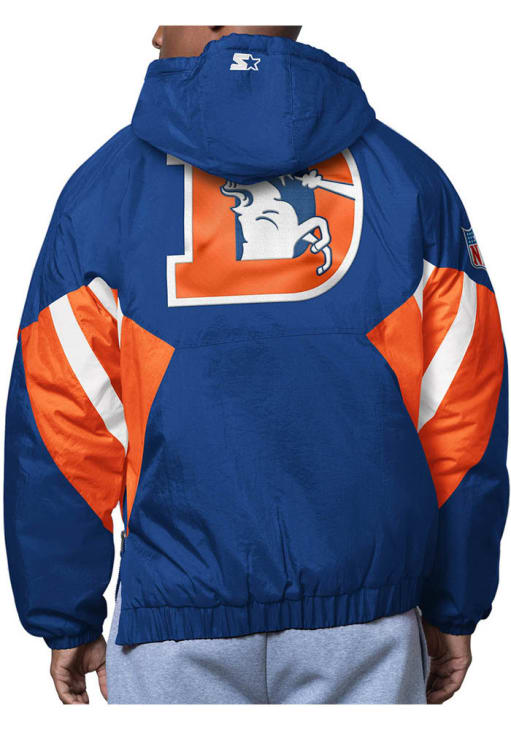 Starter Denver Broncos Mens Retro The Line Up ROYAL Pullover