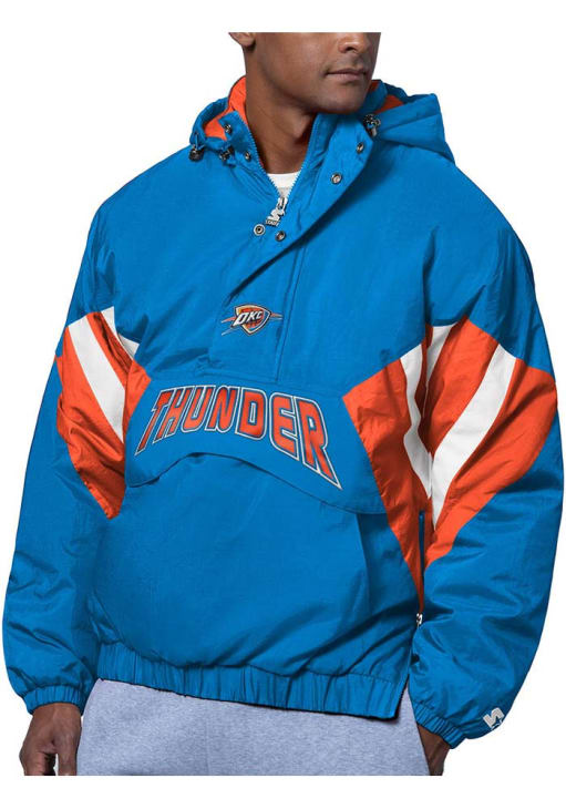 キル　オールドジャラ Starter Oklahoma City Thunder Mens The Line Up NAVY Pullover