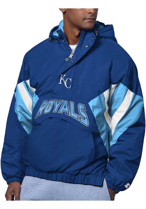 Starter Kansas City Royals Mens The Line Up ROYAL Pullover Jackets