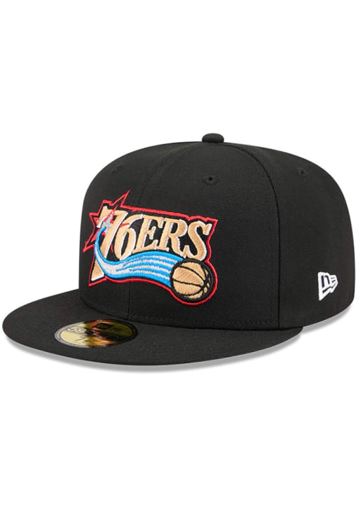 Philadelphia 76ers Mens Hardwood Classic 59FIFTY BLACK New Era