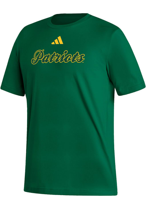 Adidas George Mason University DARKGREEN Primary Logo Short Sleeve