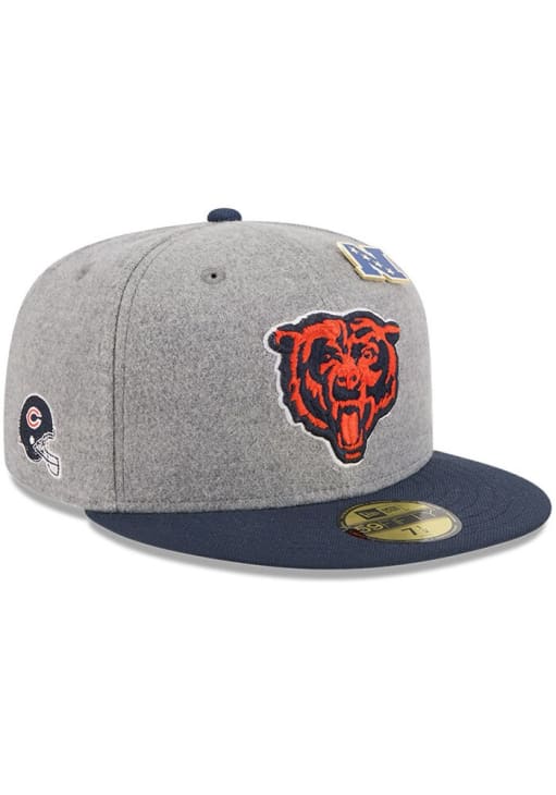 Chicago Bears Mens 2T PIN 59FIFTY NAVY New Era Fitted Hat - 9501246