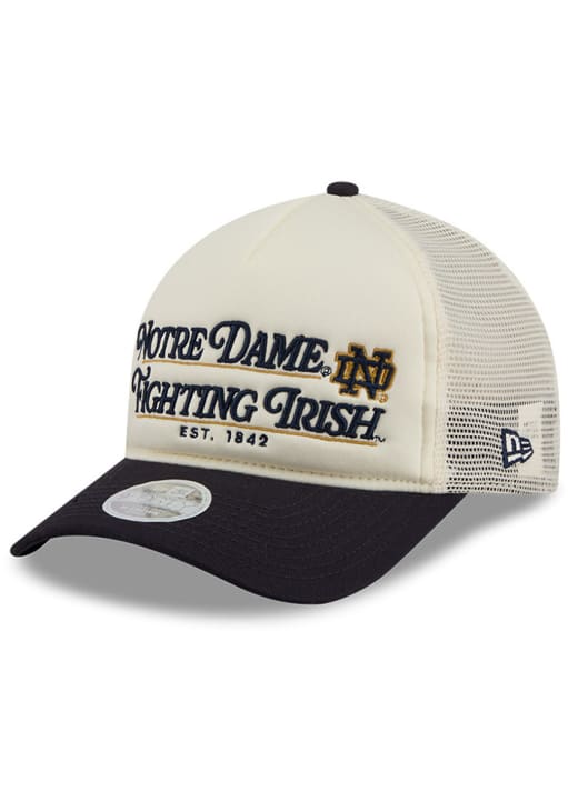 Notre Dame Fighting Irish New Era Womens IVORY Retro 9FORTY M