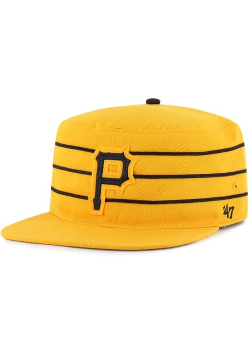 47 Pittsburgh Pirates YELLOW Golden Age Pillbox Adjustable Hat