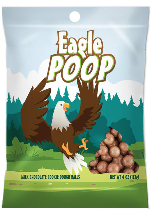 Eagle BROWN Poop Chocolate Cookie Dough 4oz Candy - 9586624