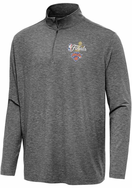 Antigua New York Knicks Mens BLACK-HEATHER 2026 NBA Finals Hunk