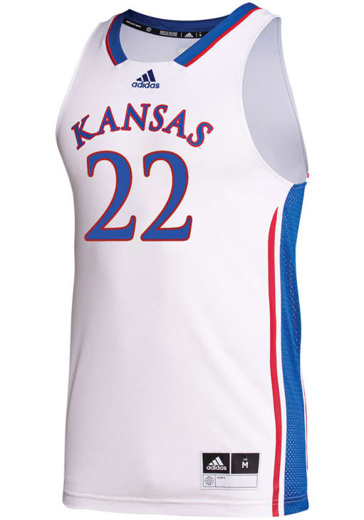 Darryn Peterson Mens White Kansas Jayhawks NIL Name And Number