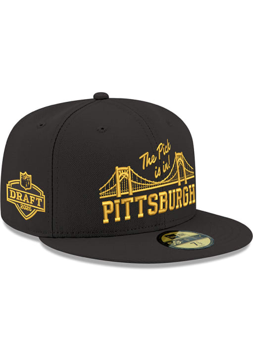 Pittsburgh Steelers キャップ ブラック Pittsburgh Steelers Mens 2026 NFL Draft 59FIFTY BLACK New Era