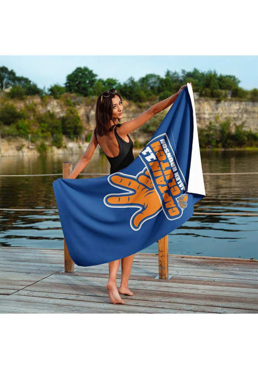 New York Knicks ROYAL Captain Clutch Sand Free Waffle Weave Beach