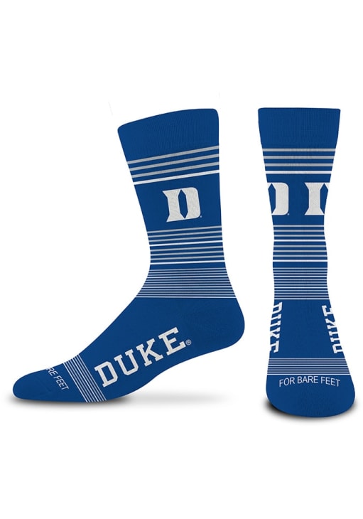 blue mens dress socks Duke Devils Gradient Socks, Blue, Size OSFM Cotton socks
