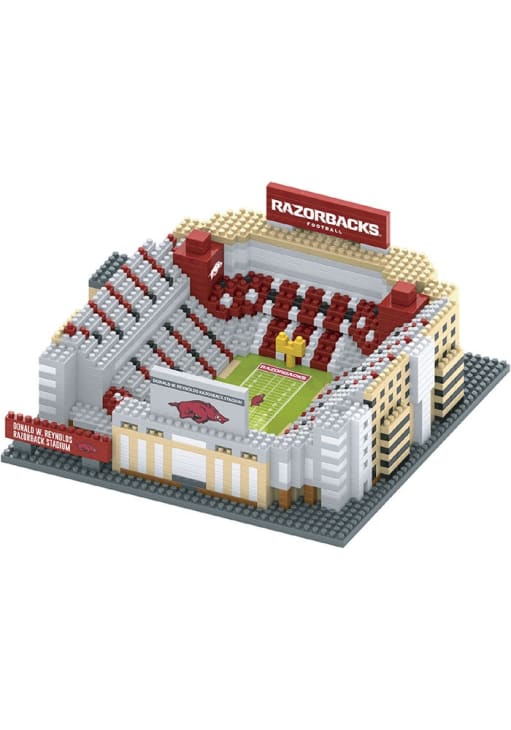 Arkansas Razorbacks Toy | Arkansas Razorbacks Building Blocks White 3D ...