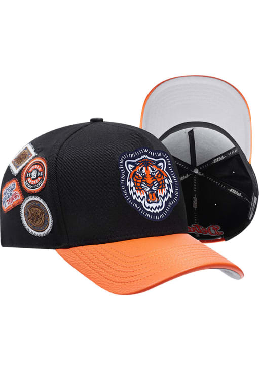 Pro Standard Detroit Tigers BLACK DIY Pick Stitch Leather Front