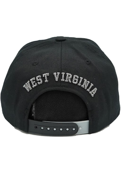 West Virginia Mountaineers Zephyr BLACK Z11 Snapback Hat - 9896859