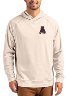 Cutter and Buck Alabama Crimson Tide Mens Oatmeal Vault Adapt Knit Hood Long Sleeve Hoodie