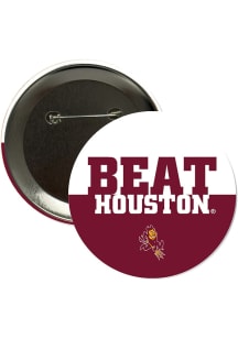 Arizona State Sun Devils BEAT Houston 3" Button - Garnet