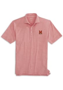 Johnnie O Maryland Terrapins Mens Red Lyndon Short Sleeve Fashion Polo