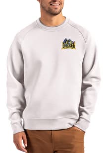 Cutter and Buck Drexel Dragons Mens Grey Roam Long Sleeve Crew Sweatshirt