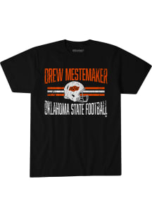 Drew Mestemaker Oklahoma State Cowboys Black Helmet Hero Short Sleeve Fashion Player T Shirt