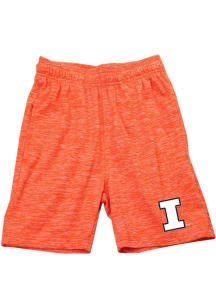 Wes and Willy Illinois Fighting Illini Youth Orange Cloudy Yarn Shorts