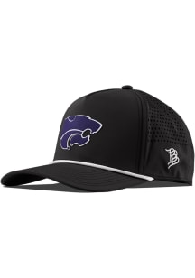 Branded Bills K-State Wildcats Curved 5 Panel Rope Adjustable Hat - Black