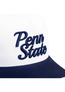 Woodn Grail Penn State Nittany Lions Script Shine 5 Panel Adjustable Hat - White